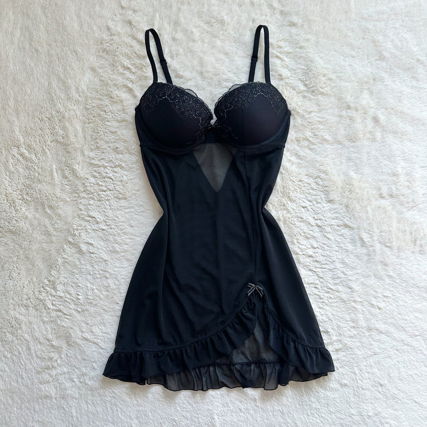 2000's midnight haze slip dress