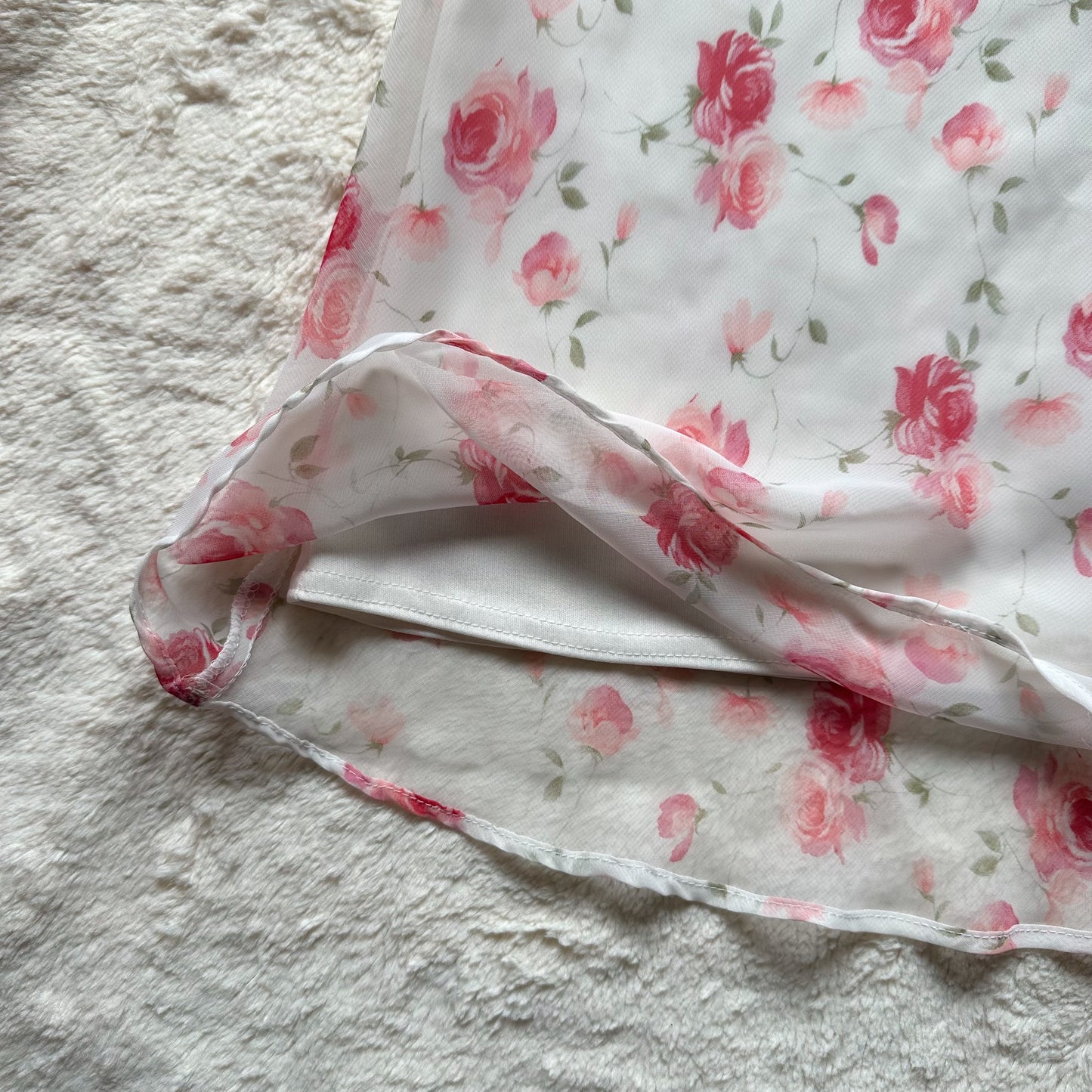 1990's blushing petals dress