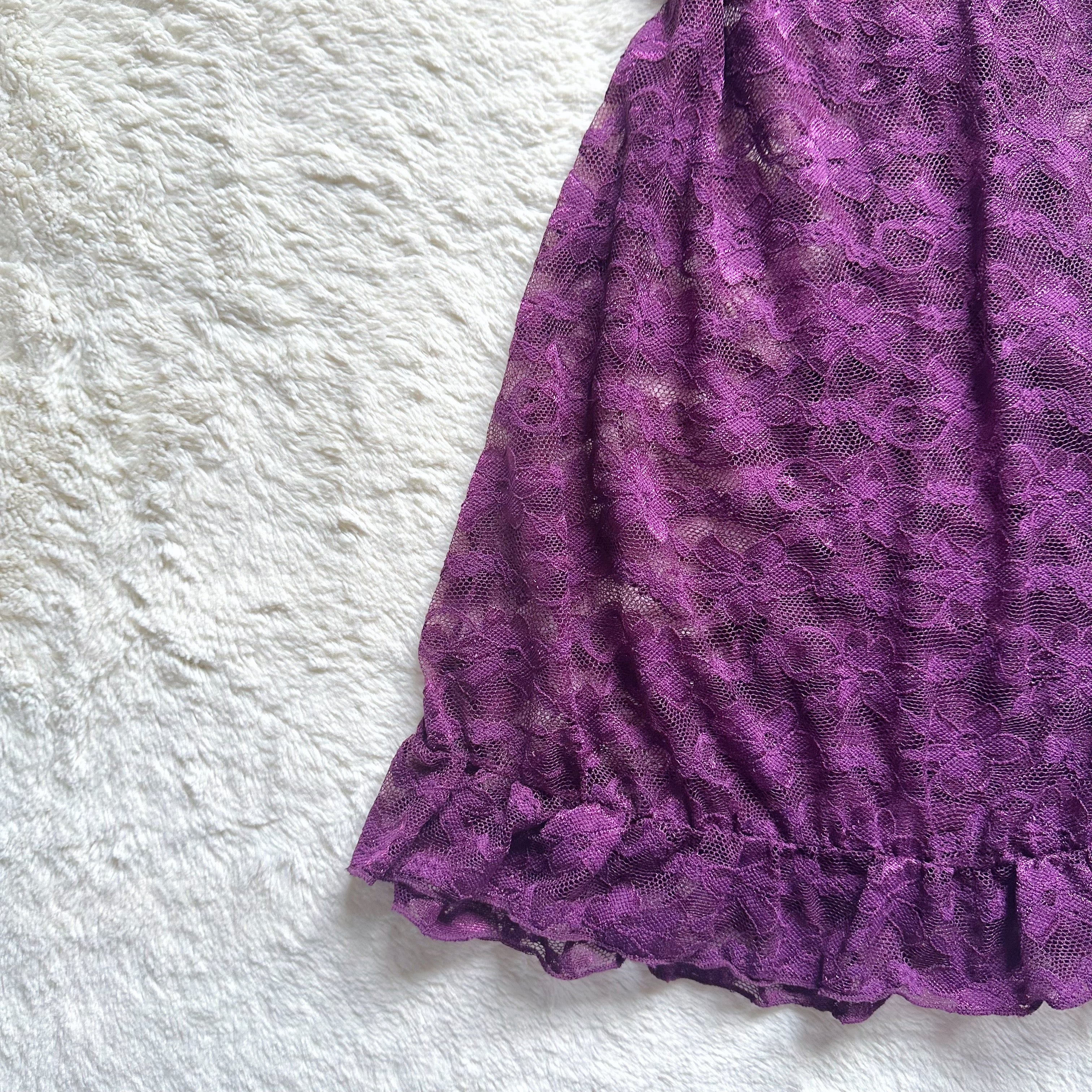 2000's plum temptation slip dress