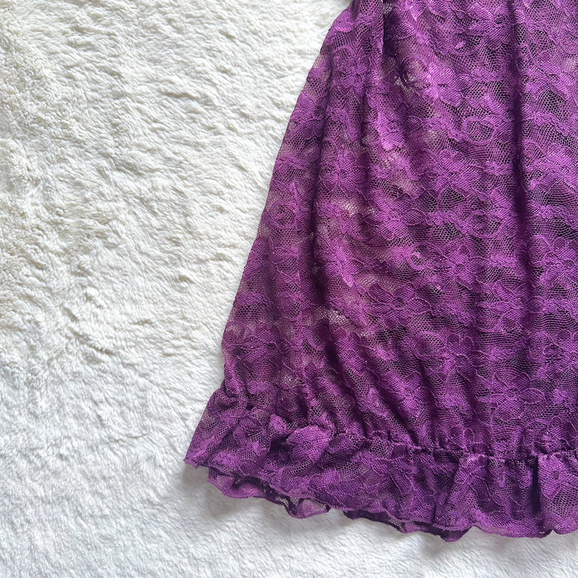 2000's plum temptation slip dress
