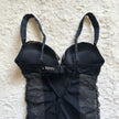 2012 midnight rosette slip dress