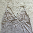 2000's ivory chantilly slip dress