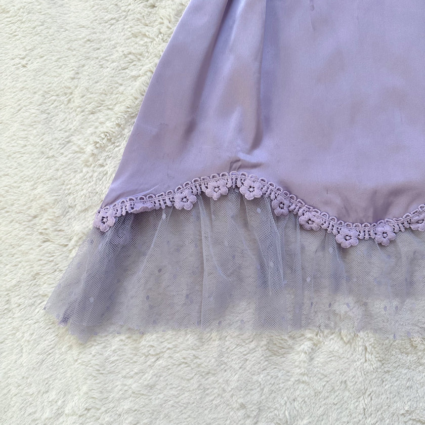 2000's lavender pixie slip dress