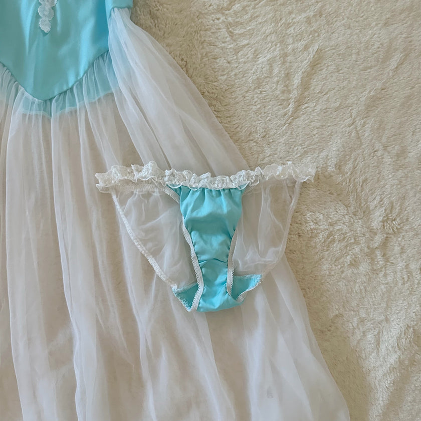 1990's ice princess slip dress set