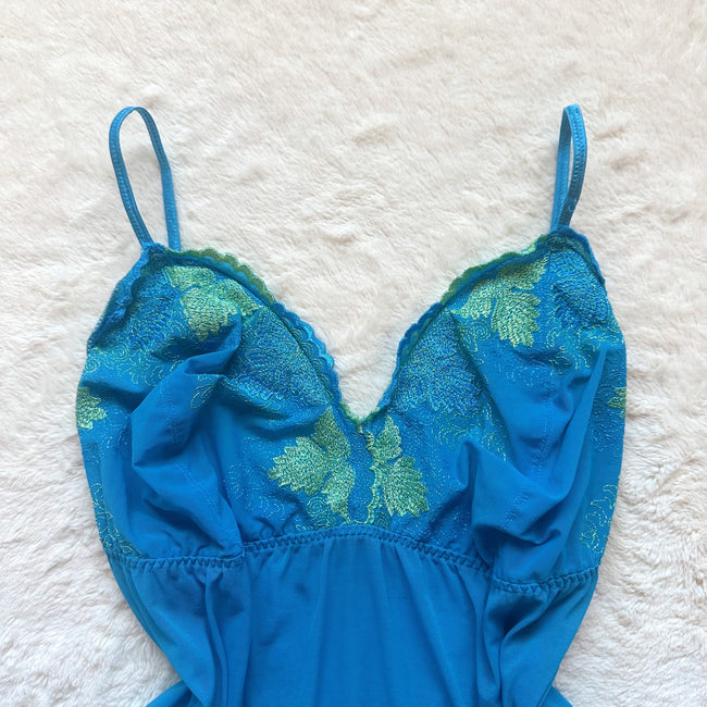 2000's blue spritz camisole