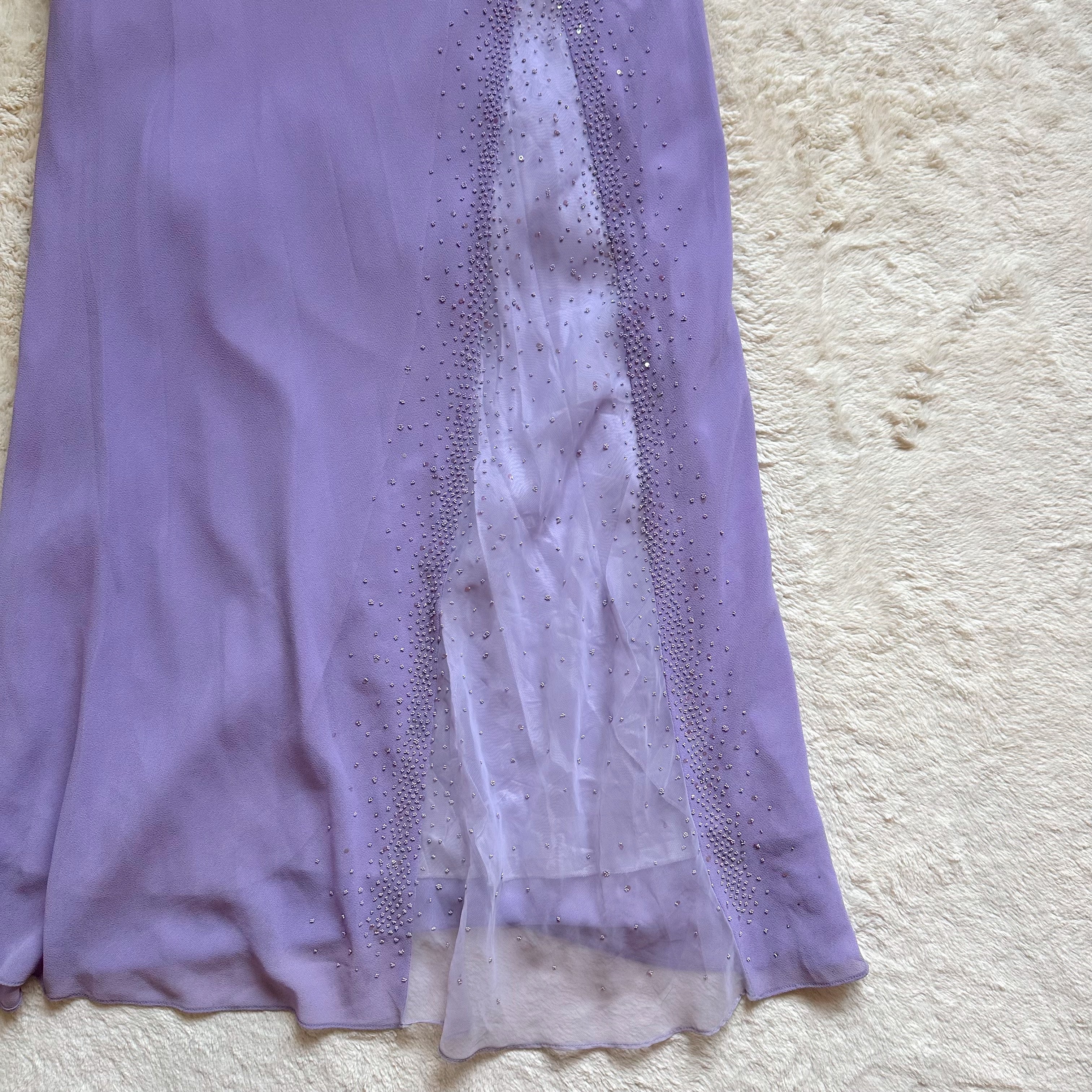 1990's lavender waltz gown