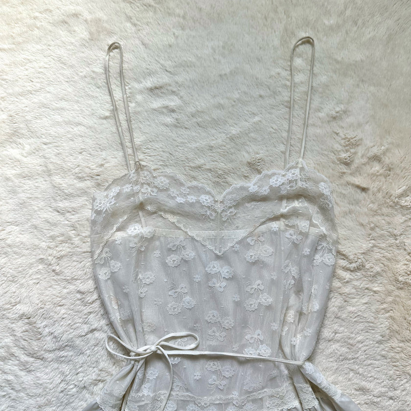1980's ivory rose teddy