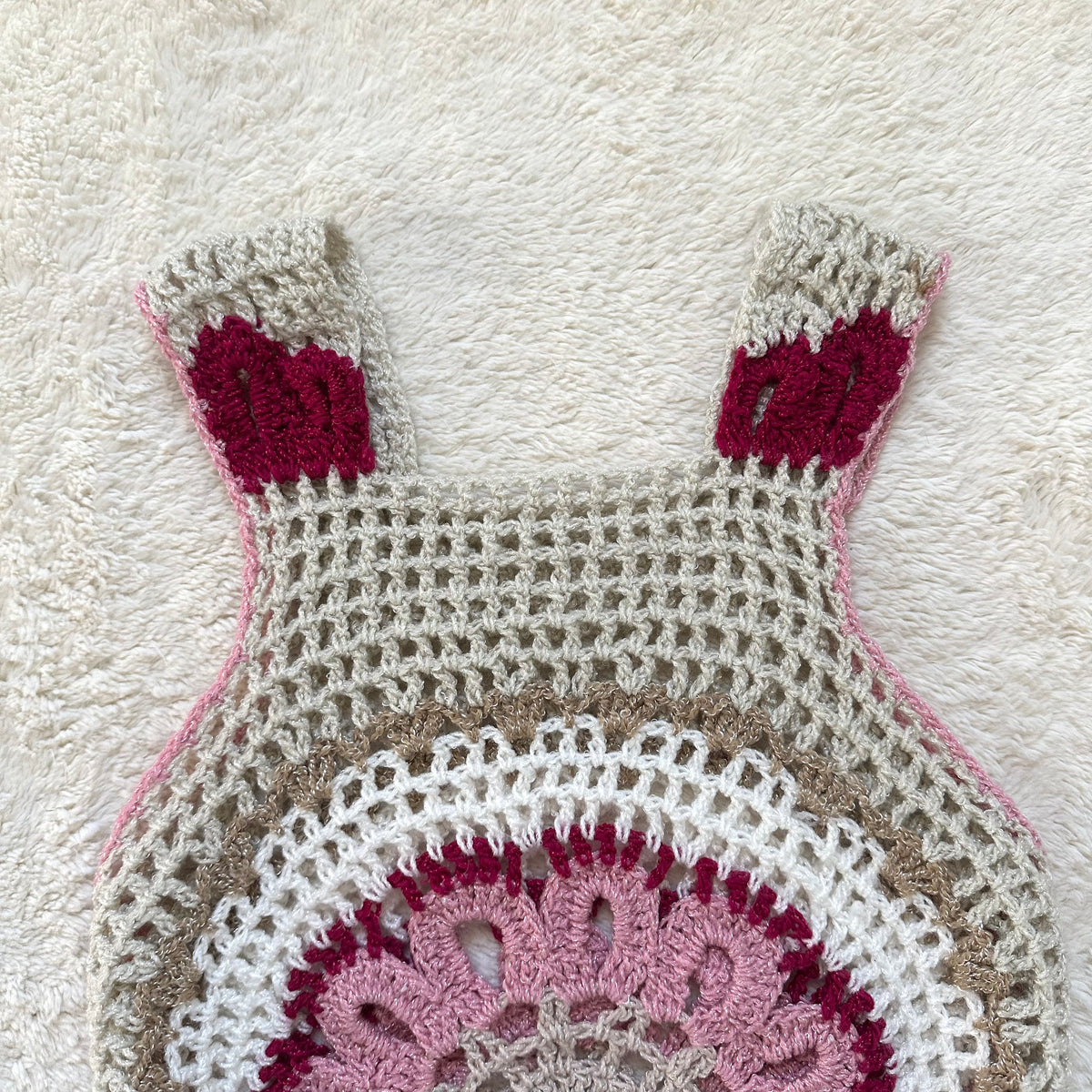 2000's crochet mandala top