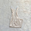 1980's cream pearl negligee