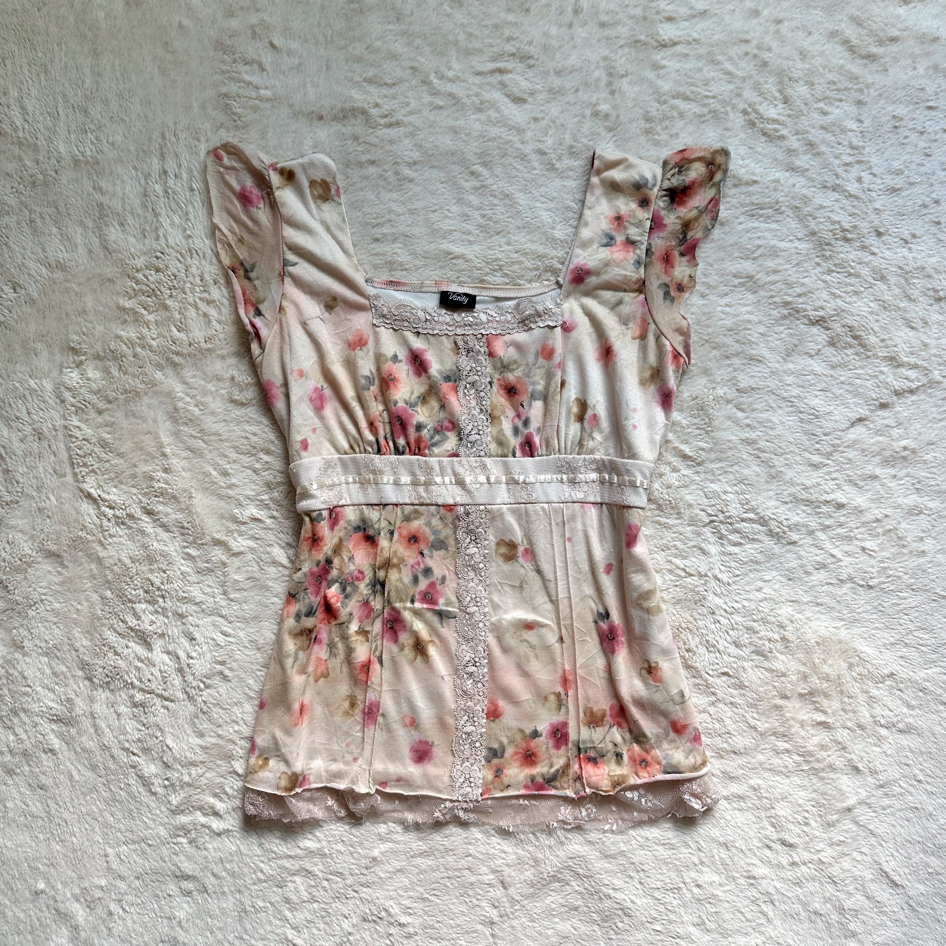 2000's rosalie garden blouse