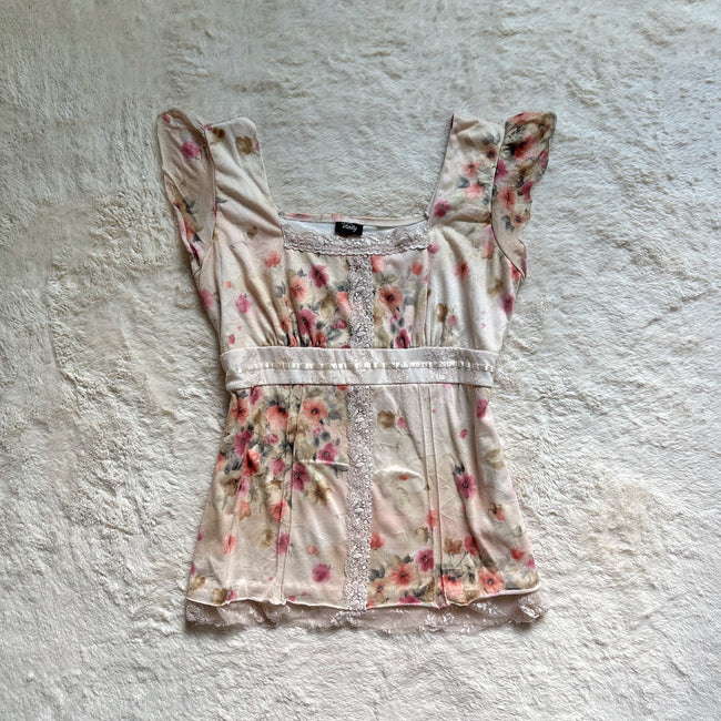 2000's rosalie garden blouse