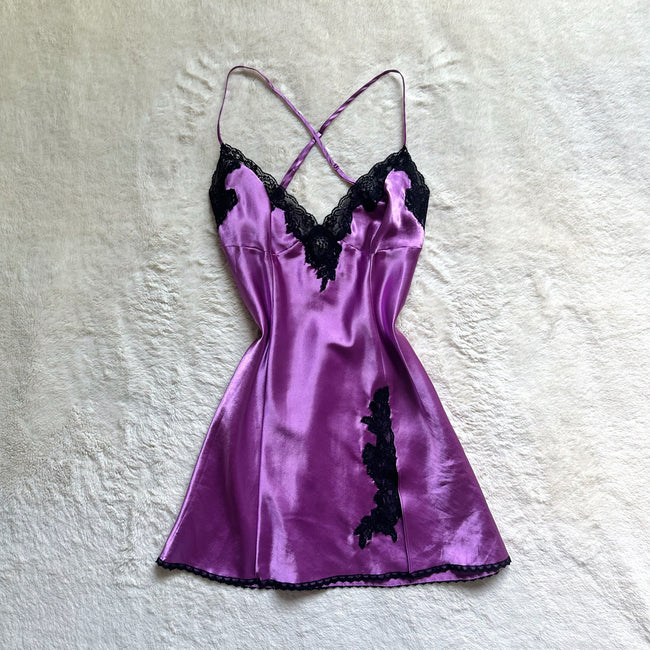 2000's orchid kiss slip dress