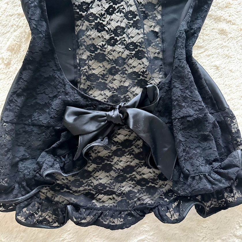 2000's rosette haze slip dress