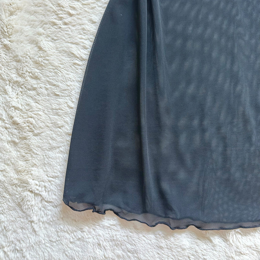 2000's cherry eclipse slip dress