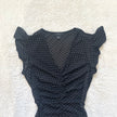 2000's polka dot blouse