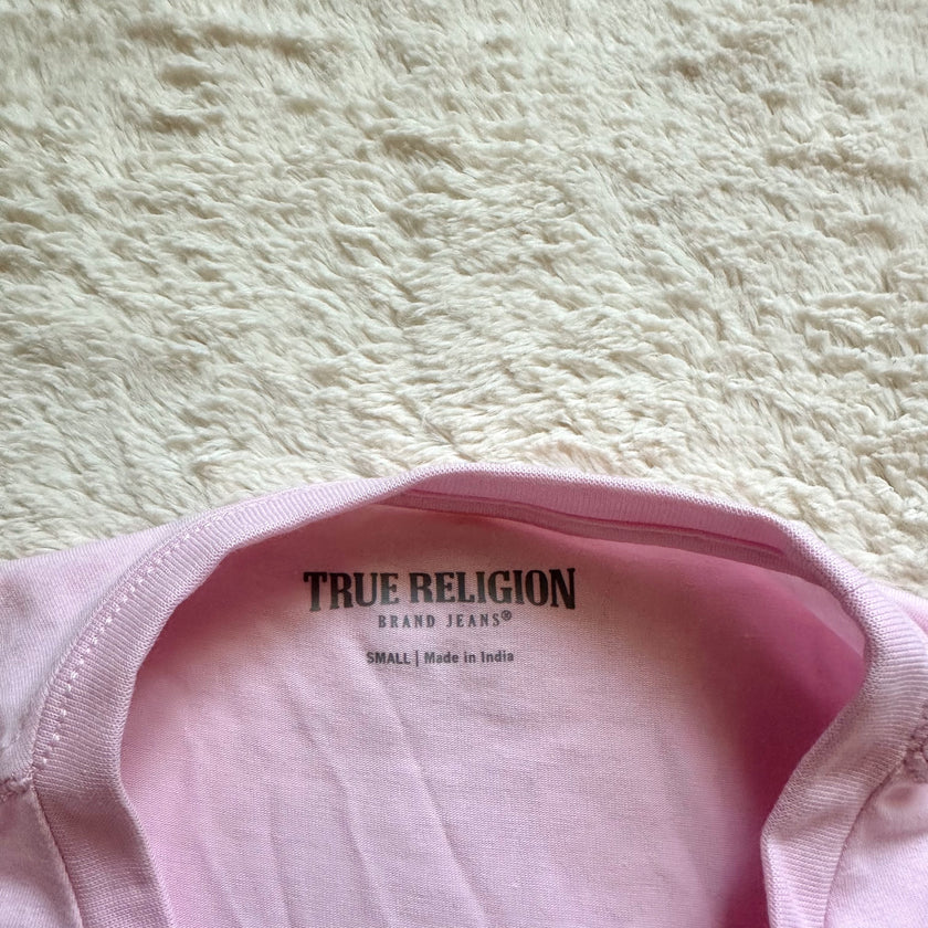 true religion cherry blossom crystal crewneck - rtp: $62