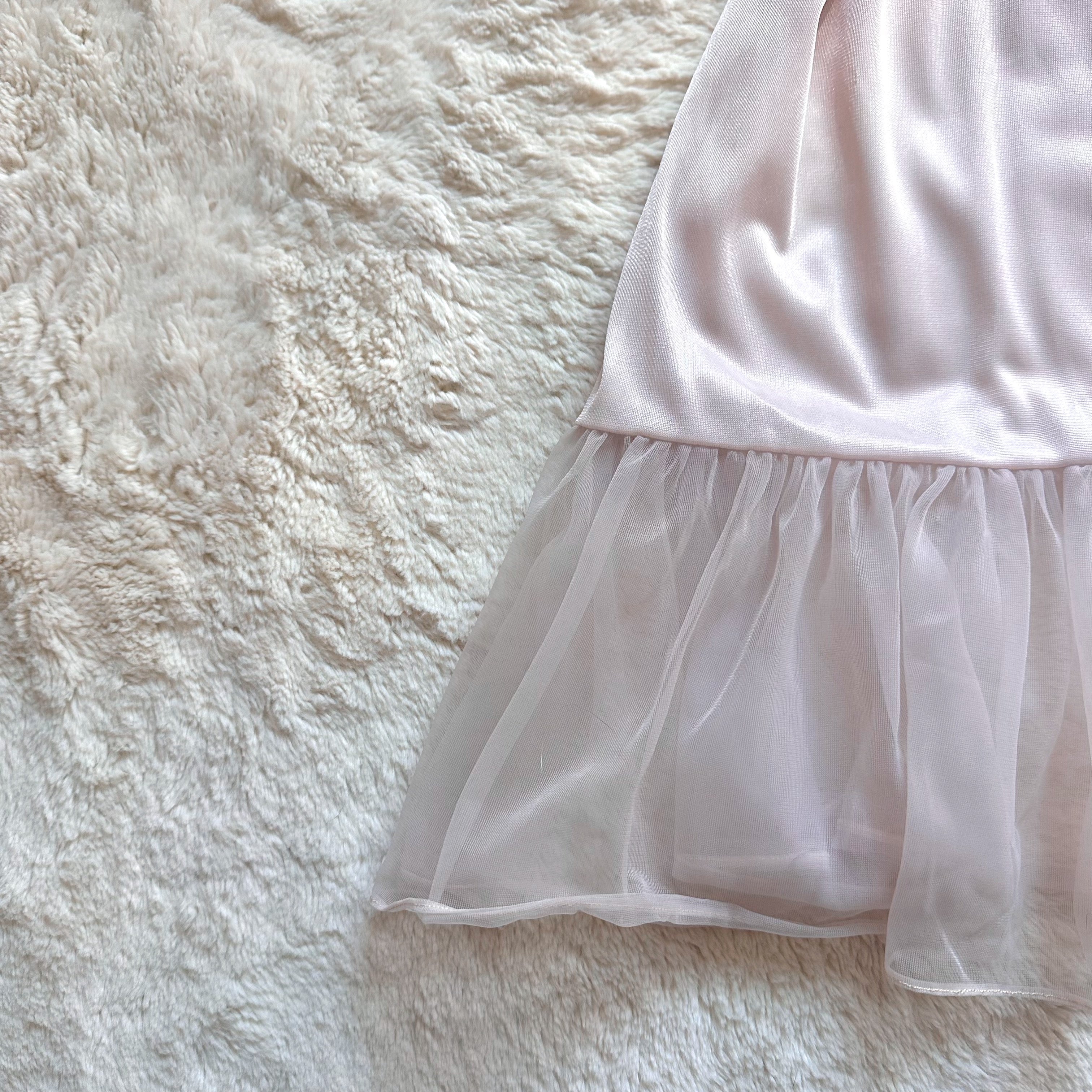 1980's soft tulip slip dress