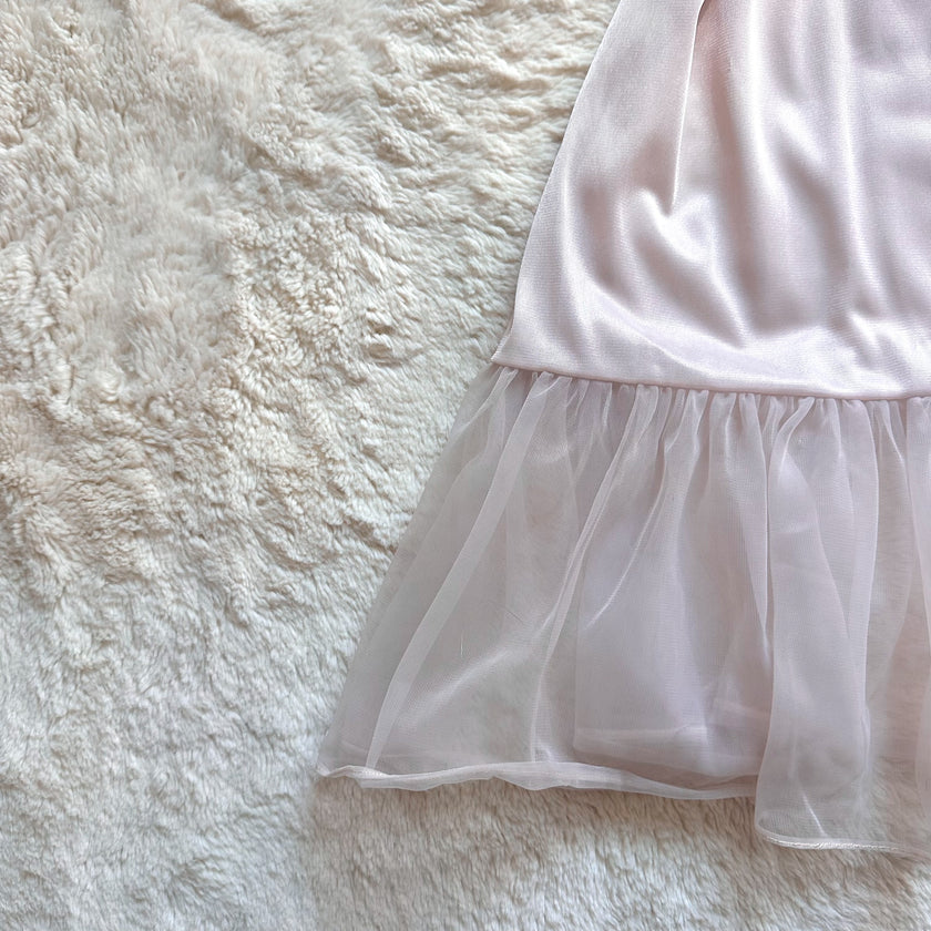 1980's soft tulip slip dress