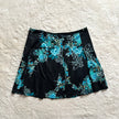 2000's dark garden mini skirt
