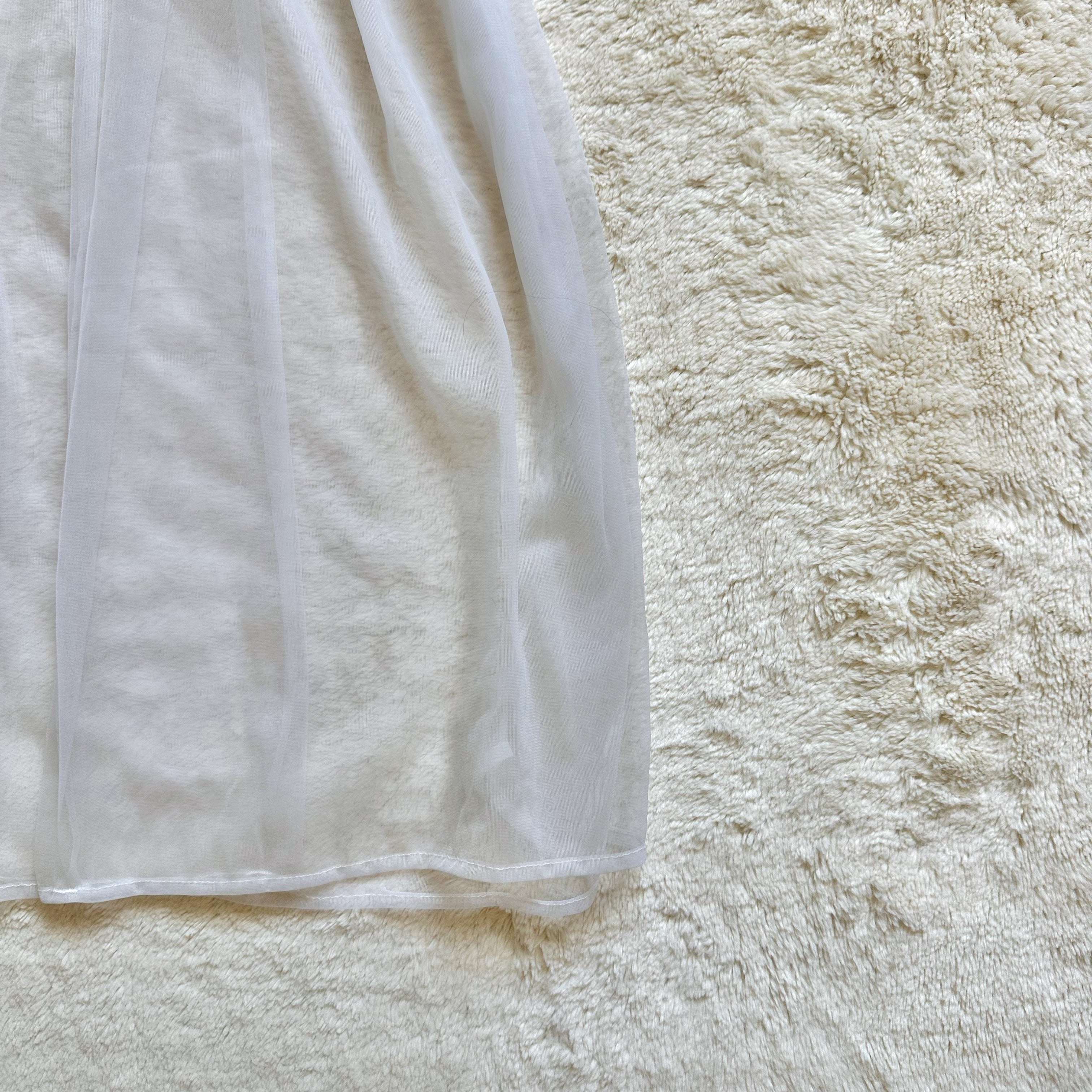 1980's halo lace peignoir