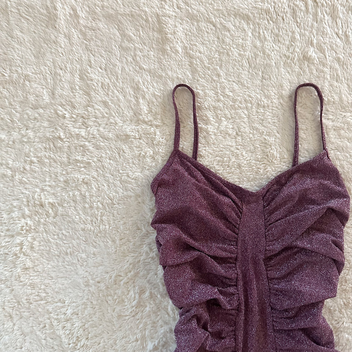 2000's mauve ruche camisole