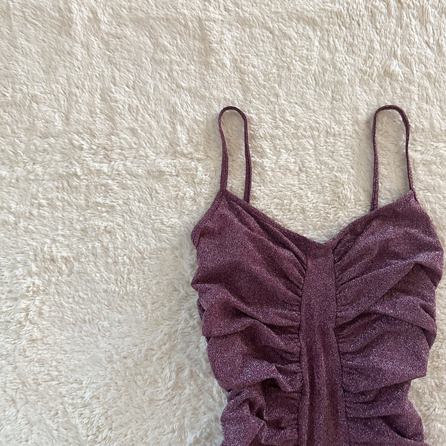 2000's mauve ruche camisole
