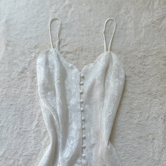 1980's porcelain slip dress