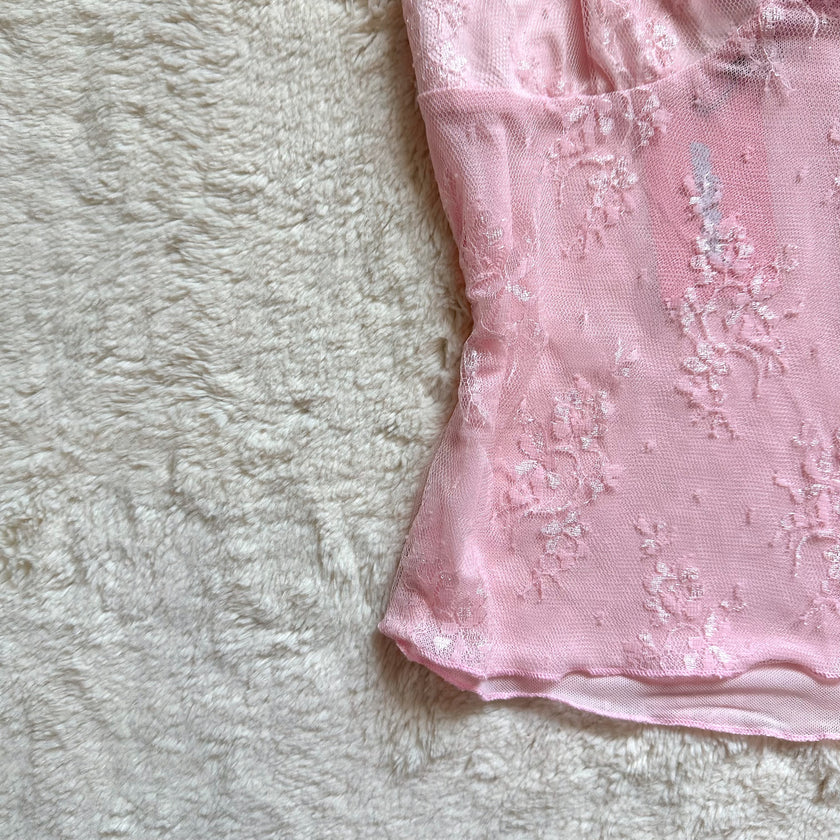 edikted angelina sheer lace tank top - rtp: $42