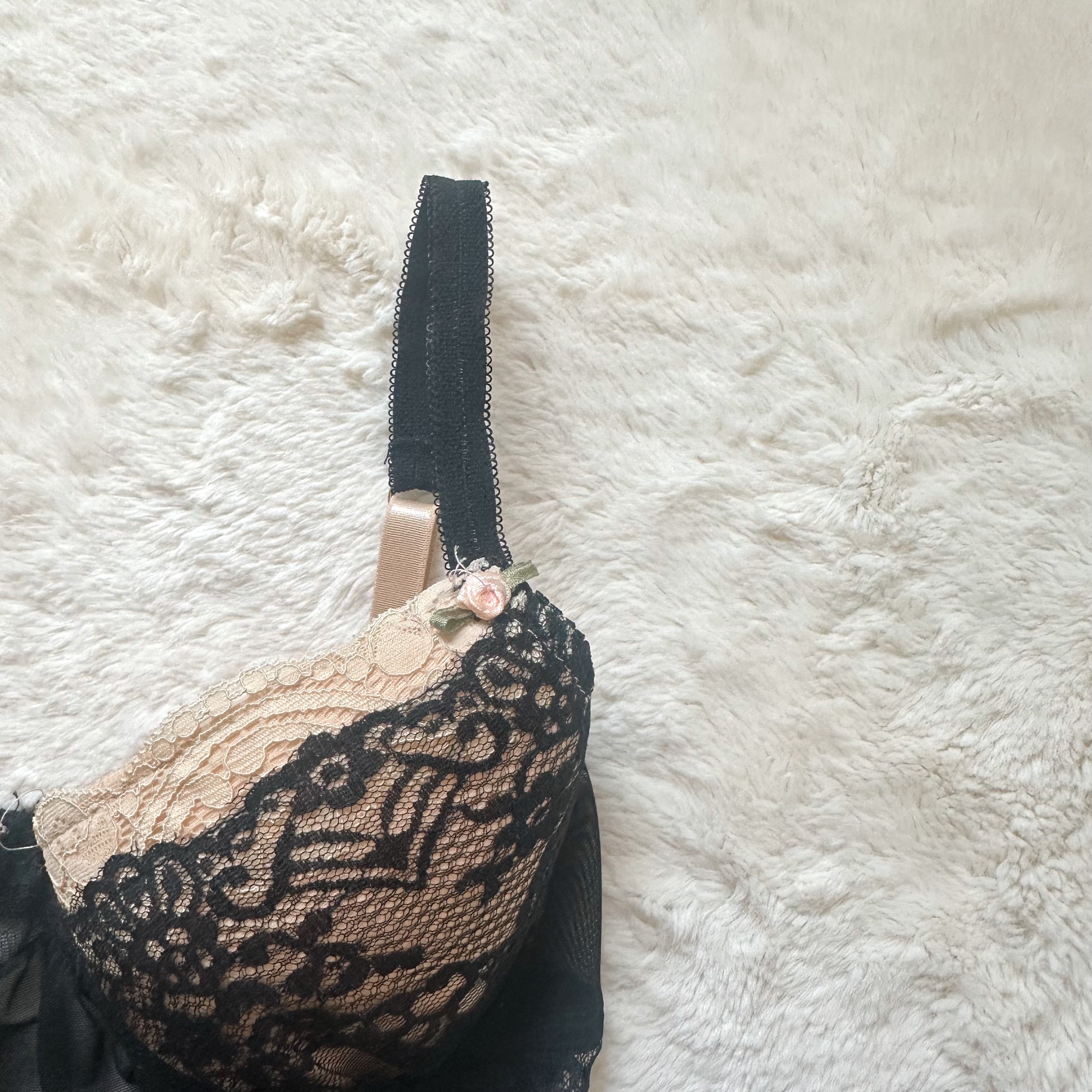 2000's nude noir slip dress
