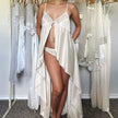 1980's champagne kisses slip dres