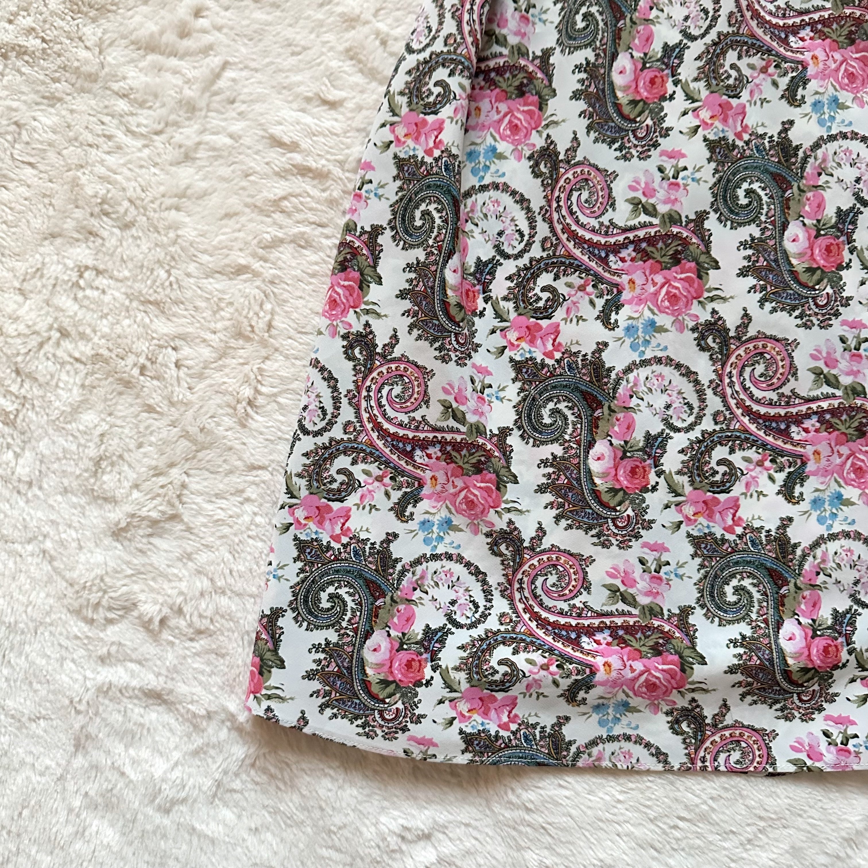1980's tea party floral slip dress