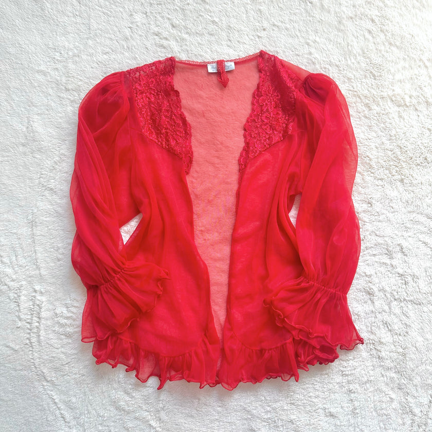 1990's fiery red robe