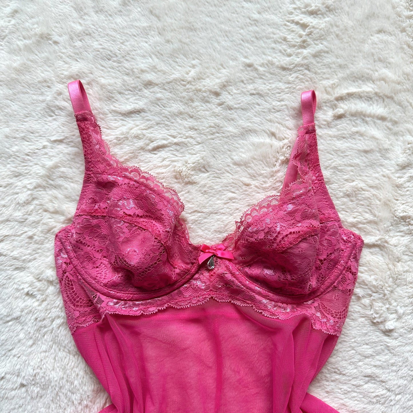 2000's barbie mesh lace babydoll