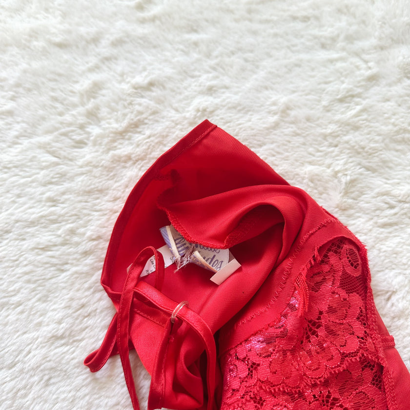 2000's rose glow slip dress