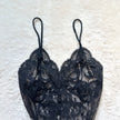 1990's obsidian lace slip dress