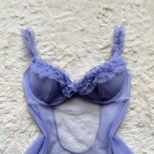 2004 lilac noir babydoll slip dress
