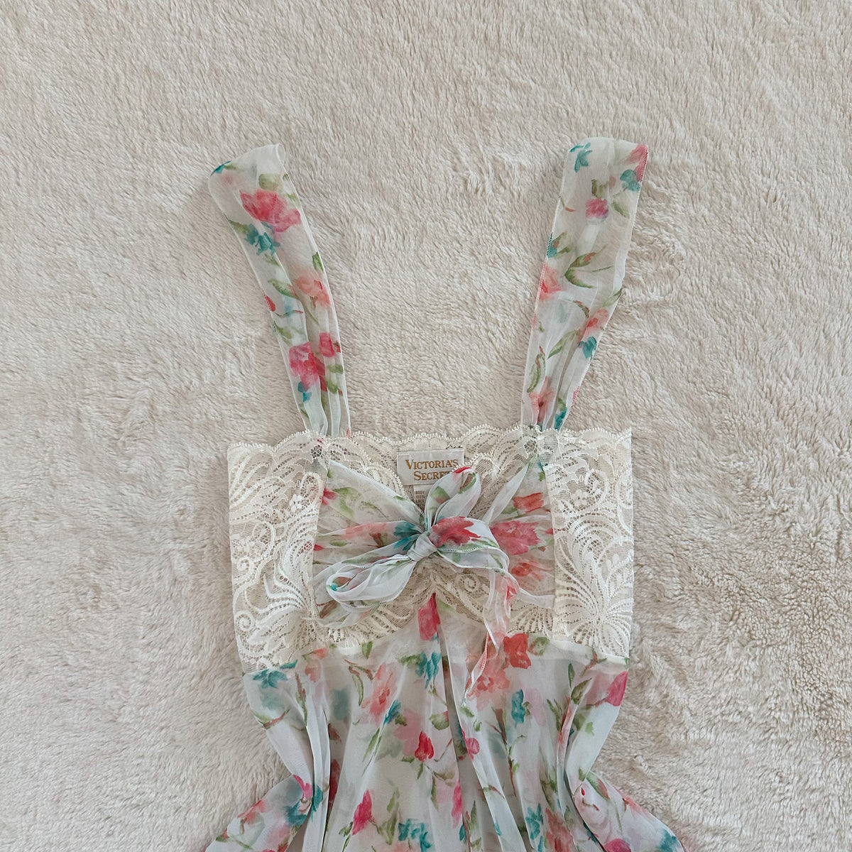 1980's spring blossom slip dress