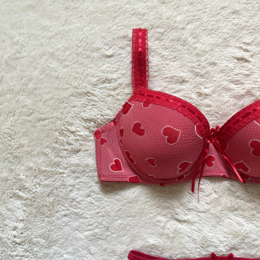 2000's love bite bra + panty set