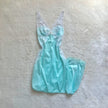 1980's aqua belle negligee