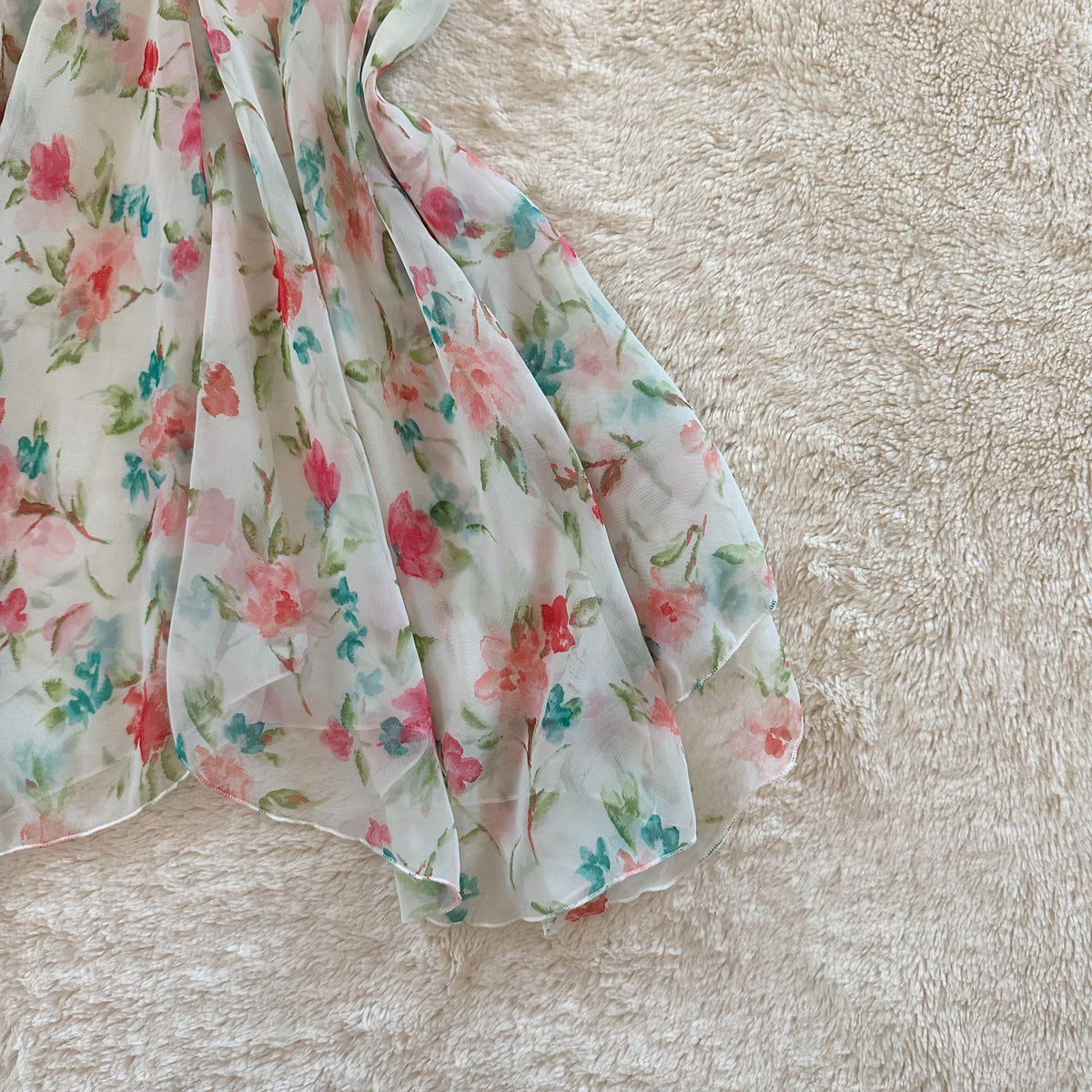 1980's spring blossom slip dress