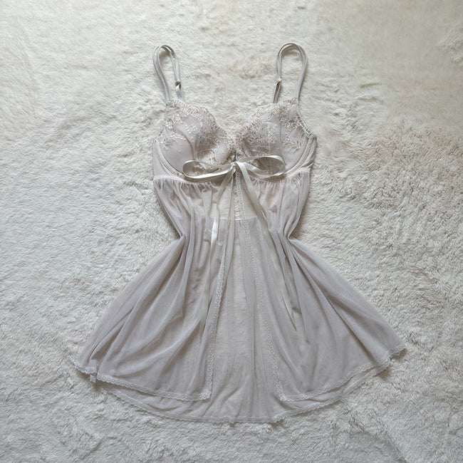 2010 ivory angel babydoll slip dress