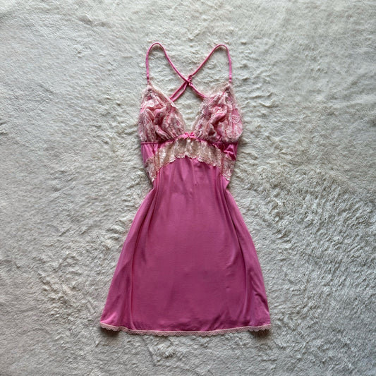 2013 pink modal lace slip dress