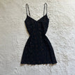 1990's shadow bloom slip dress
