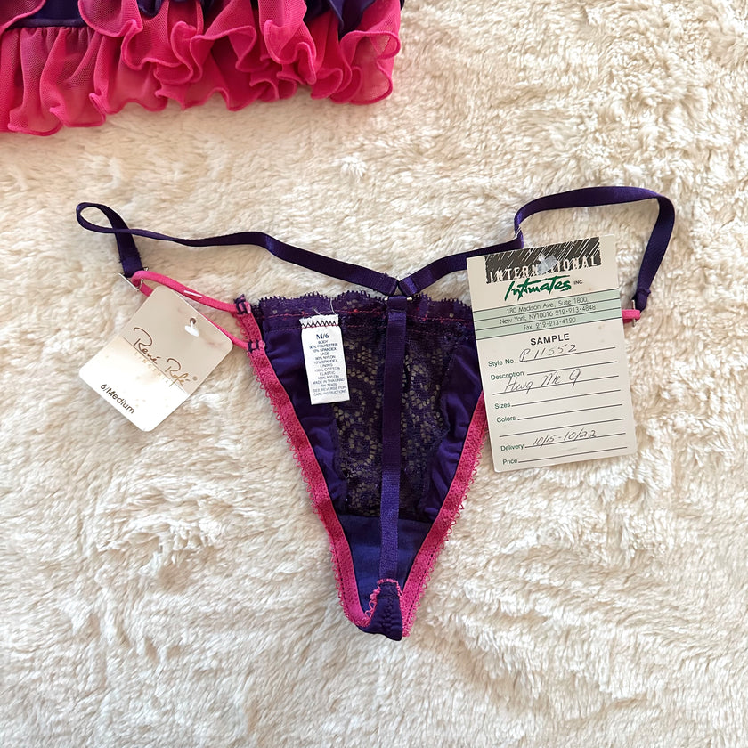 2000's sugarplum bustier set