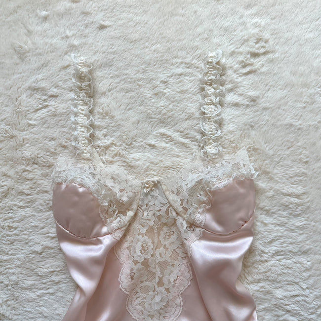 1990's ballet slipper teddy bodysuit