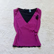 1990's plum rose top
