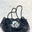 1990's obsidian lace slip dress