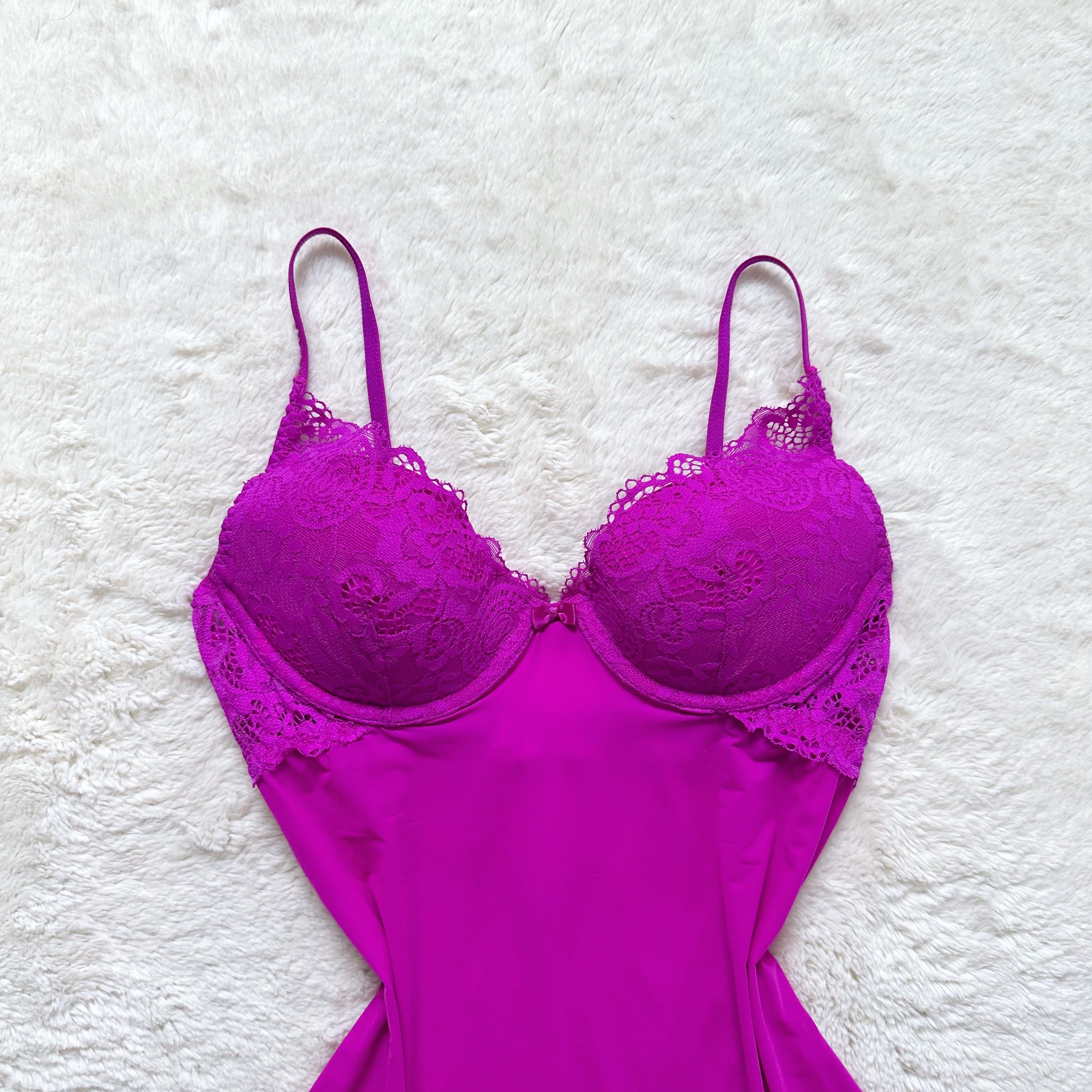 2011 fiery fuchsia slip dress