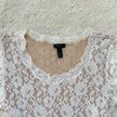 2000's ivory flora blouse