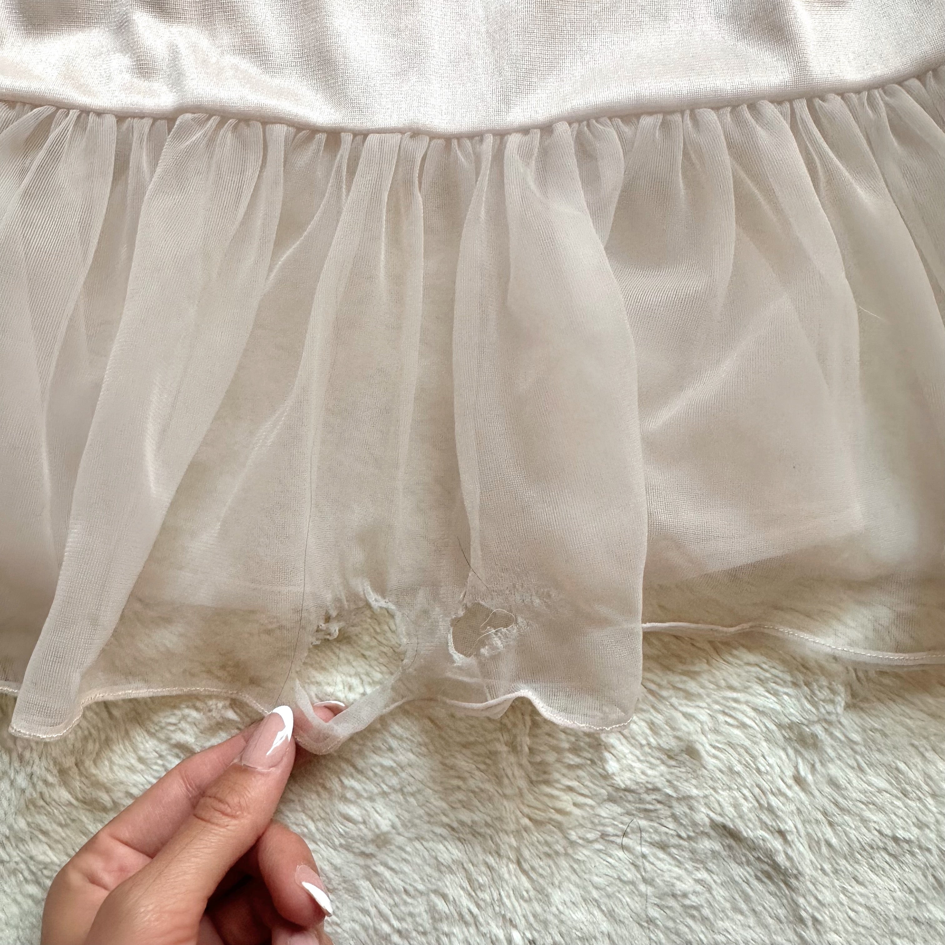 1980's soft tulip slip dress